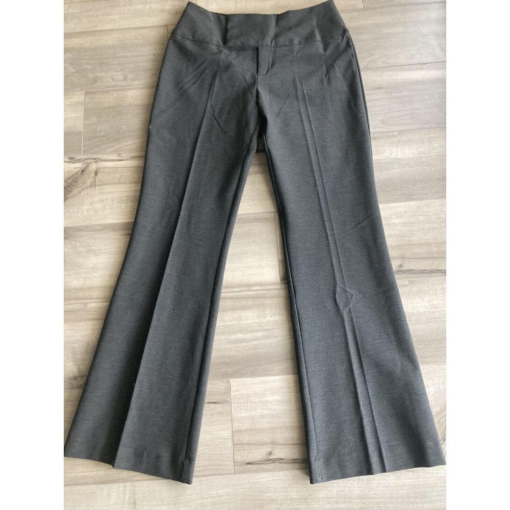 Weekendz Off Size 10 Workwear Pant Thick High Waist Band Flare leg New charcoal